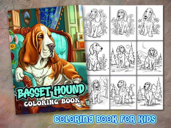 Download Basset Hound Coloring Page and Coloring - Premium Resources