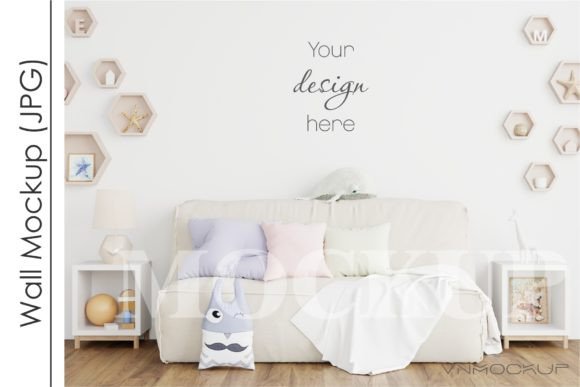 Download Kids Room Mockup, Nursery Wall Mockup - Nursery wall Collection