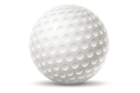 Download Golf Ball. Realistic White Sphere with S - Realistic Collection