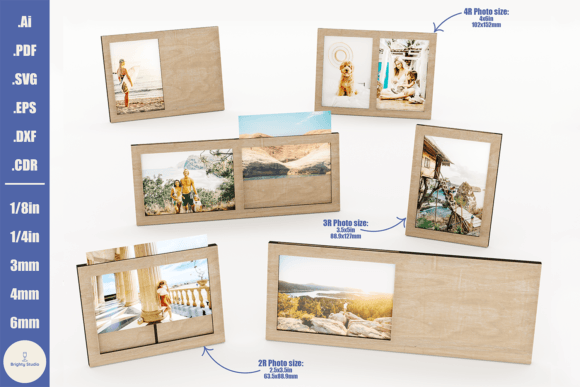 Download Laser Cut Photo Frames Set - 18 Designs - Photo frames Collection