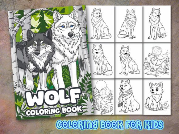 Download Wolf Coloring Page and Coloring Book - Premium Resources