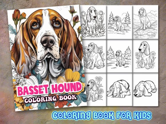 Download Basset Hound Coloring Page and Coloring - Premium Resources