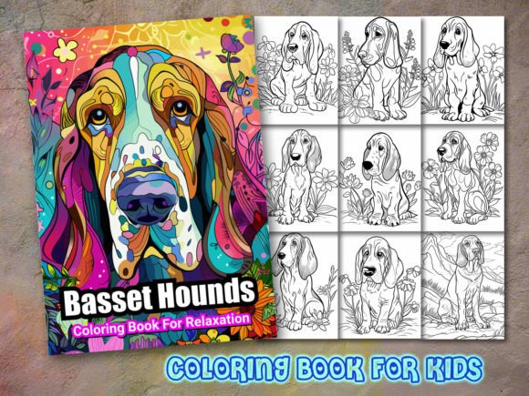 Download Basset Hound Coloring Page and Coloring - Premium Resources