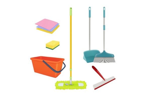 Download Cleaning Service. Realistic Equipment - Realistic Collection