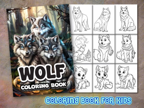 Download Wolf Coloring Page and Coloring Book - Premium Bundle