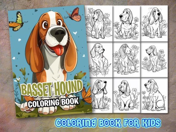 Download Basset Hound Coloring Page and Coloring - Premium Resources